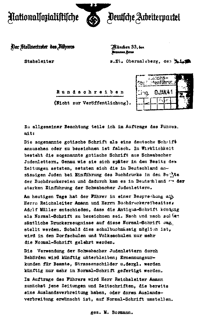 Bormann-Brief